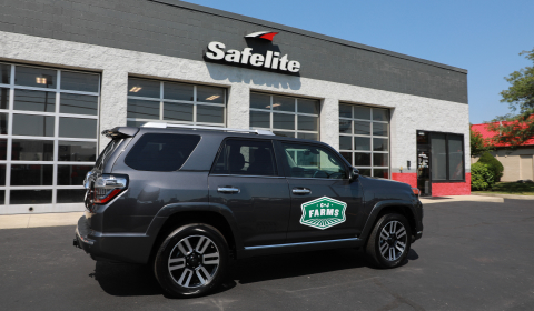 SUV at Safelite shop